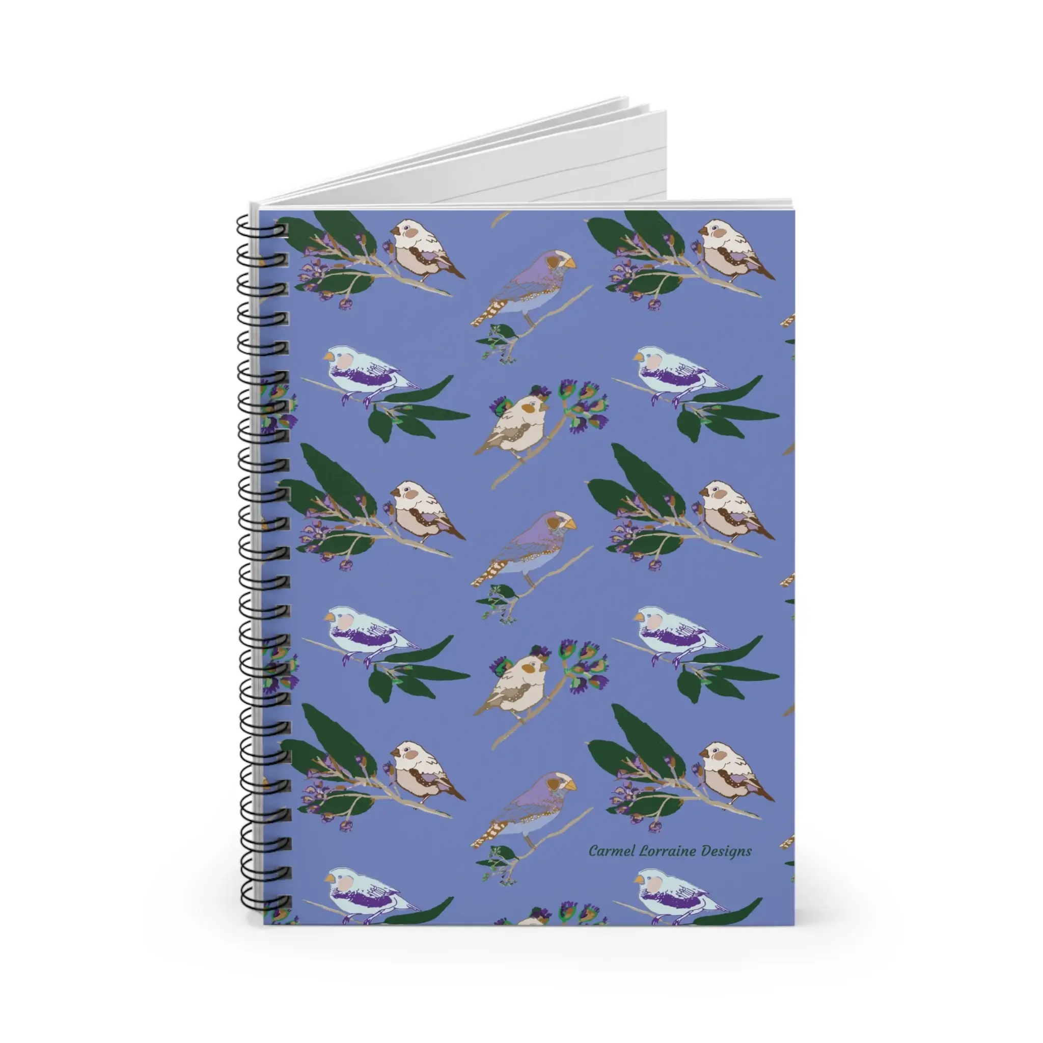 Blue Finch Spiral Notebook