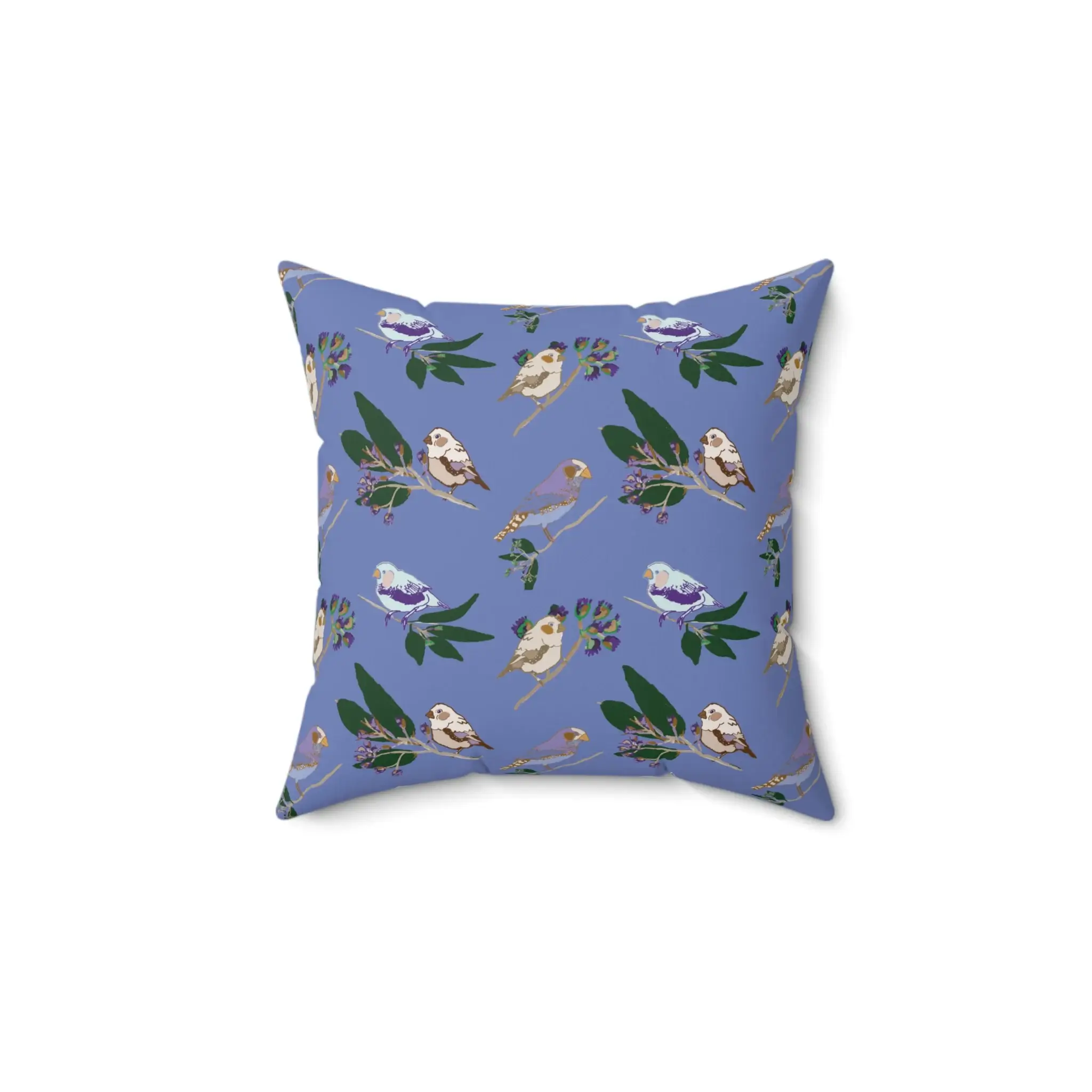 Blue Finch Pillow
