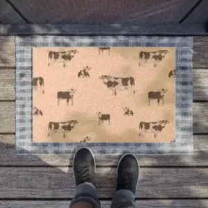 Friendly Cow Doormat