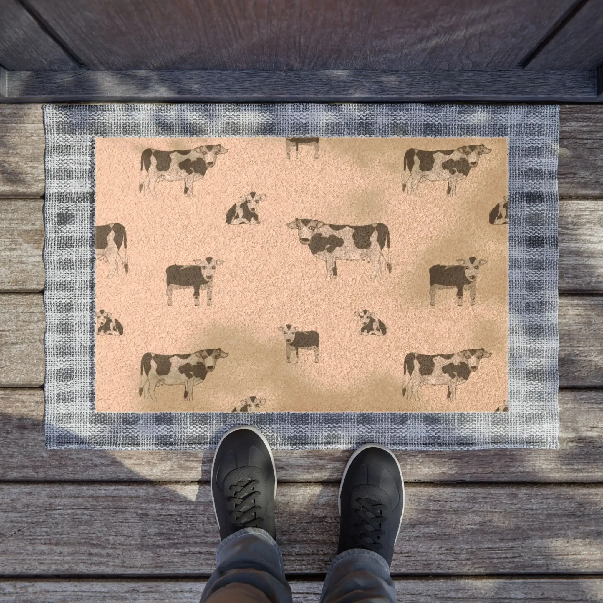 Friendly Cow Doormat
