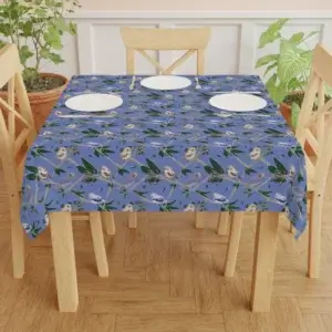 Blue Finch Canopy Square Tablecloth